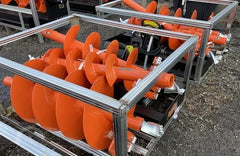 LandTuff™ Hydraulic Skid Steer Auger Drive with 3 Bits