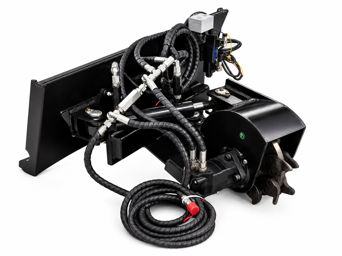 LandTuff™ Articulating Hydraulic Skid Steer Stump Grinder