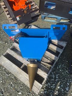 LandTuff™ Hydraulic Cone Screw Log Splitter – Skid Steer Attachment