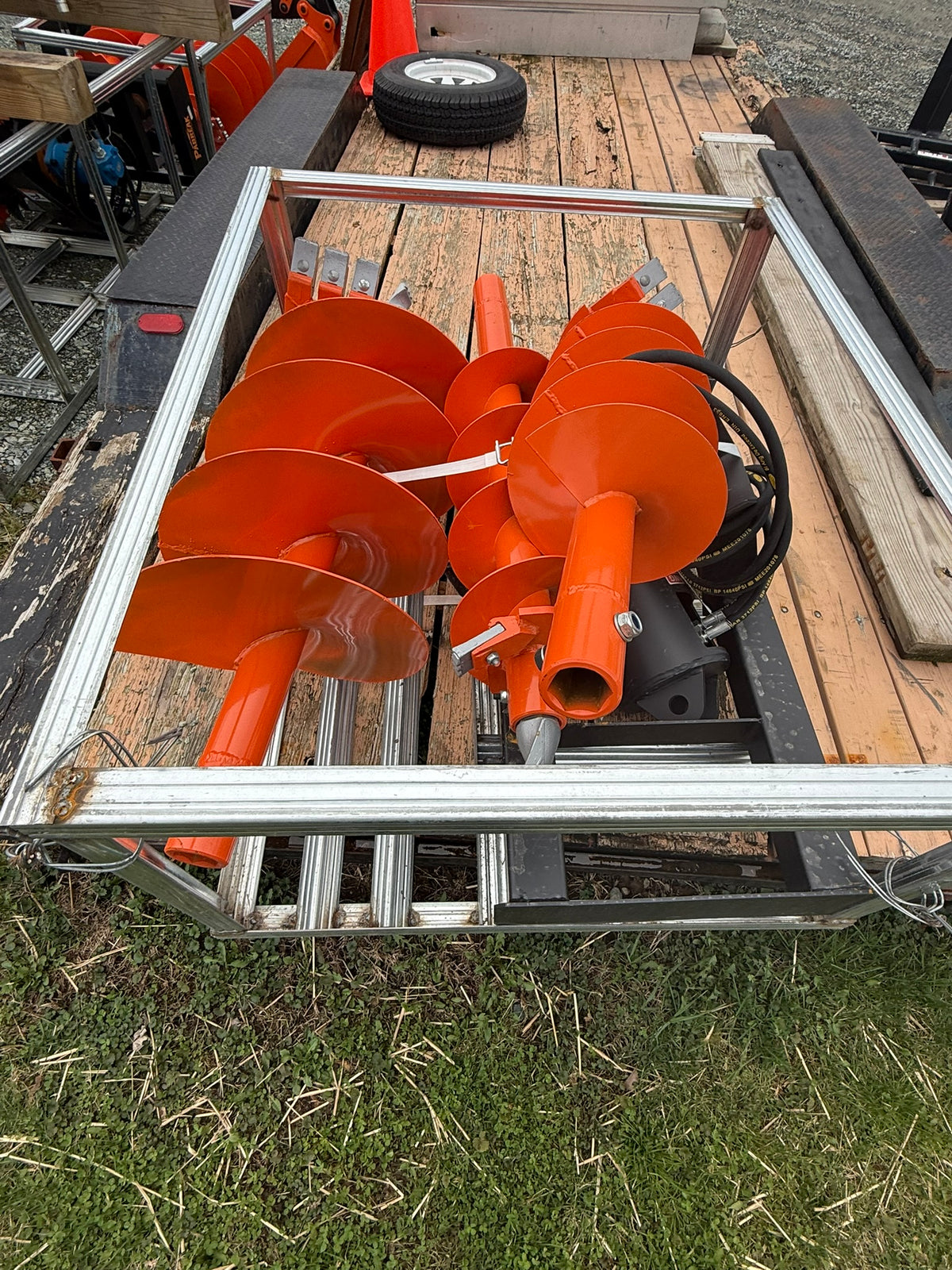 LandTuff™ Hydraulic Skid Steer Auger Drive with 3 Bits