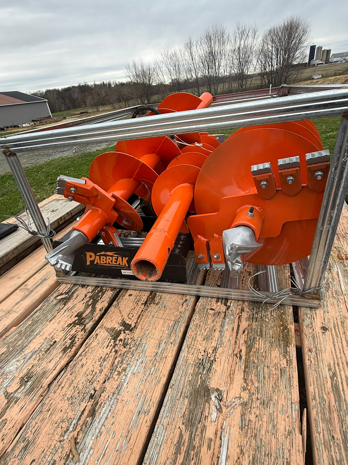 LandTuff™ Hydraulic Skid Steer Auger Drive with 3 Bits