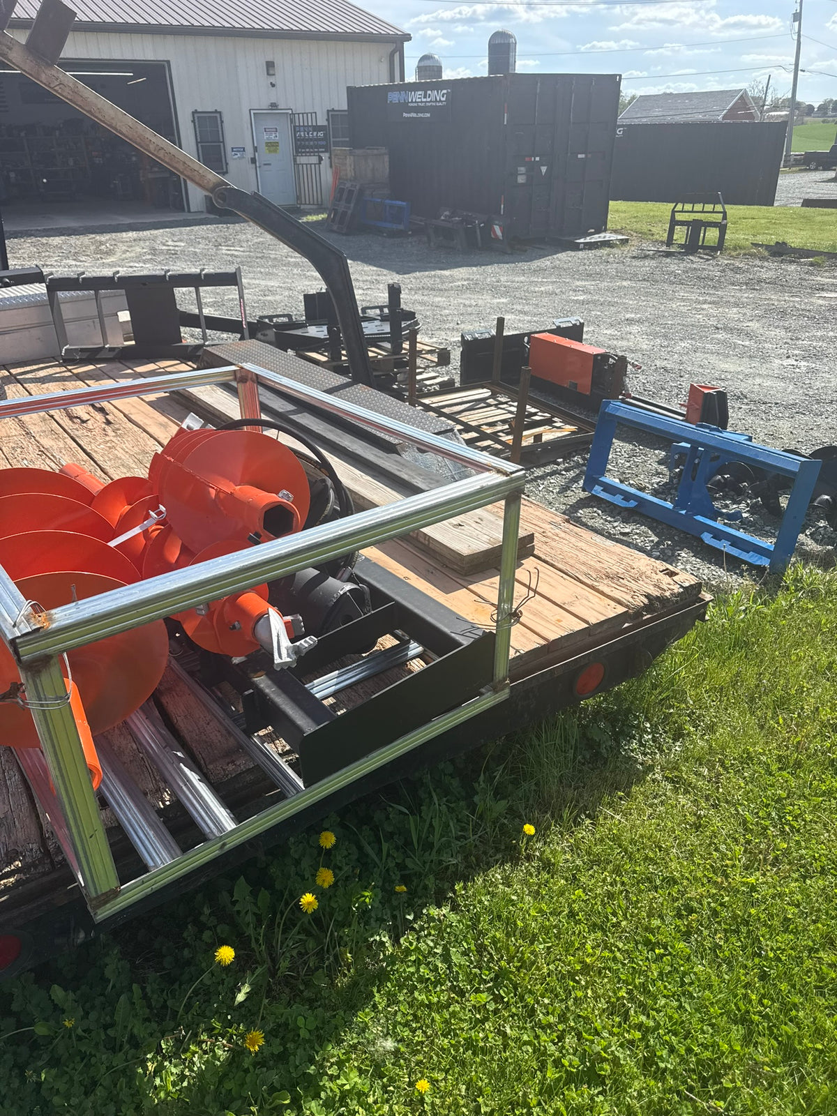 LandTuff™ Hydraulic Skid Steer Auger Drive with 3 Bits