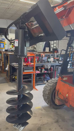 LandTuff™ HD Hydraulic Skid Steer Auger Drive with 3 Bits